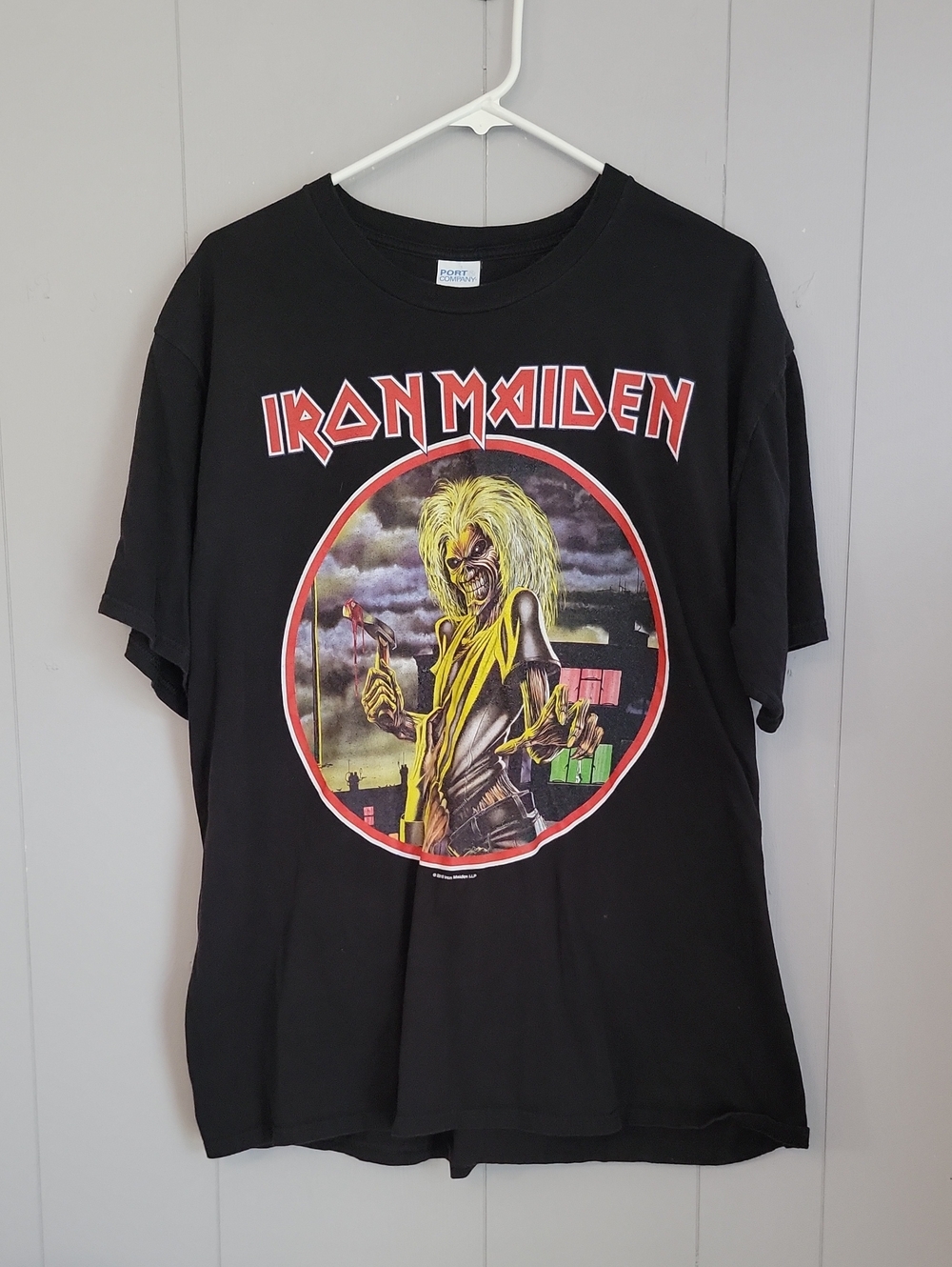 Iron Maiden Men's Shirt XL Black Short Sleeve